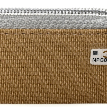 Chanel Lambskin Pearl Crush Quilted Flap Phone Holder With Chain Light Grey 8 of 12