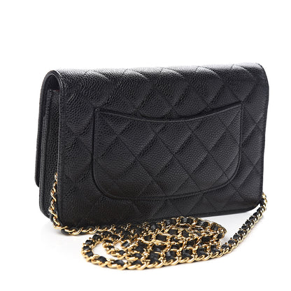 Chanel Caviar Quilted Wallet On Chain WOC Black 3 of 11