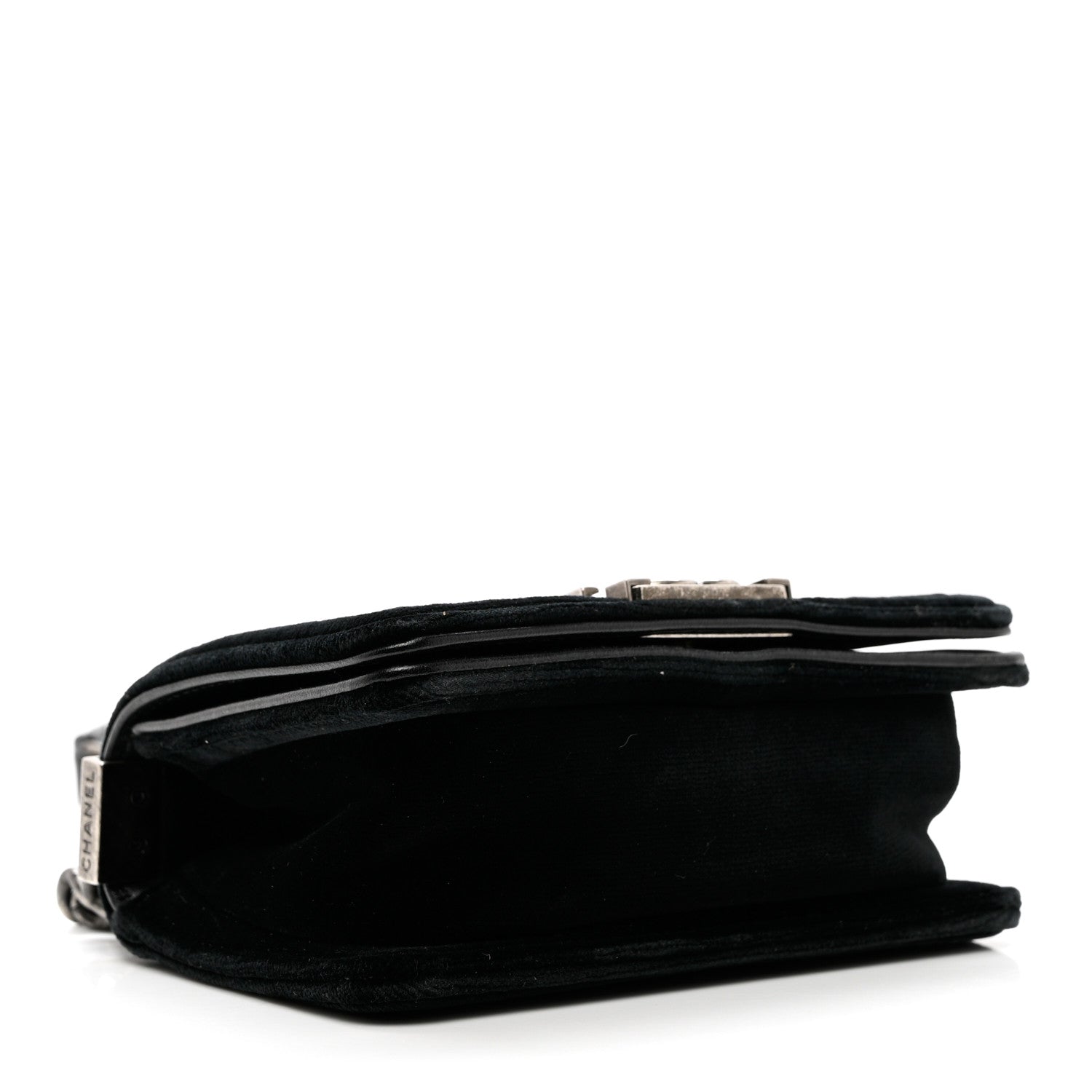 Chanel Velvet Quilted Mini Boy Flap Black 3 of 8