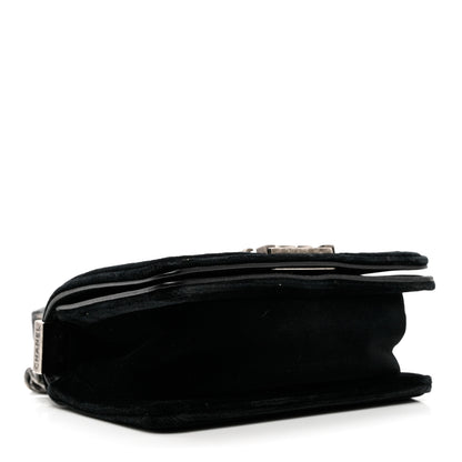 Chanel Velvet Quilted Mini Boy Flap Black 3 of 8
