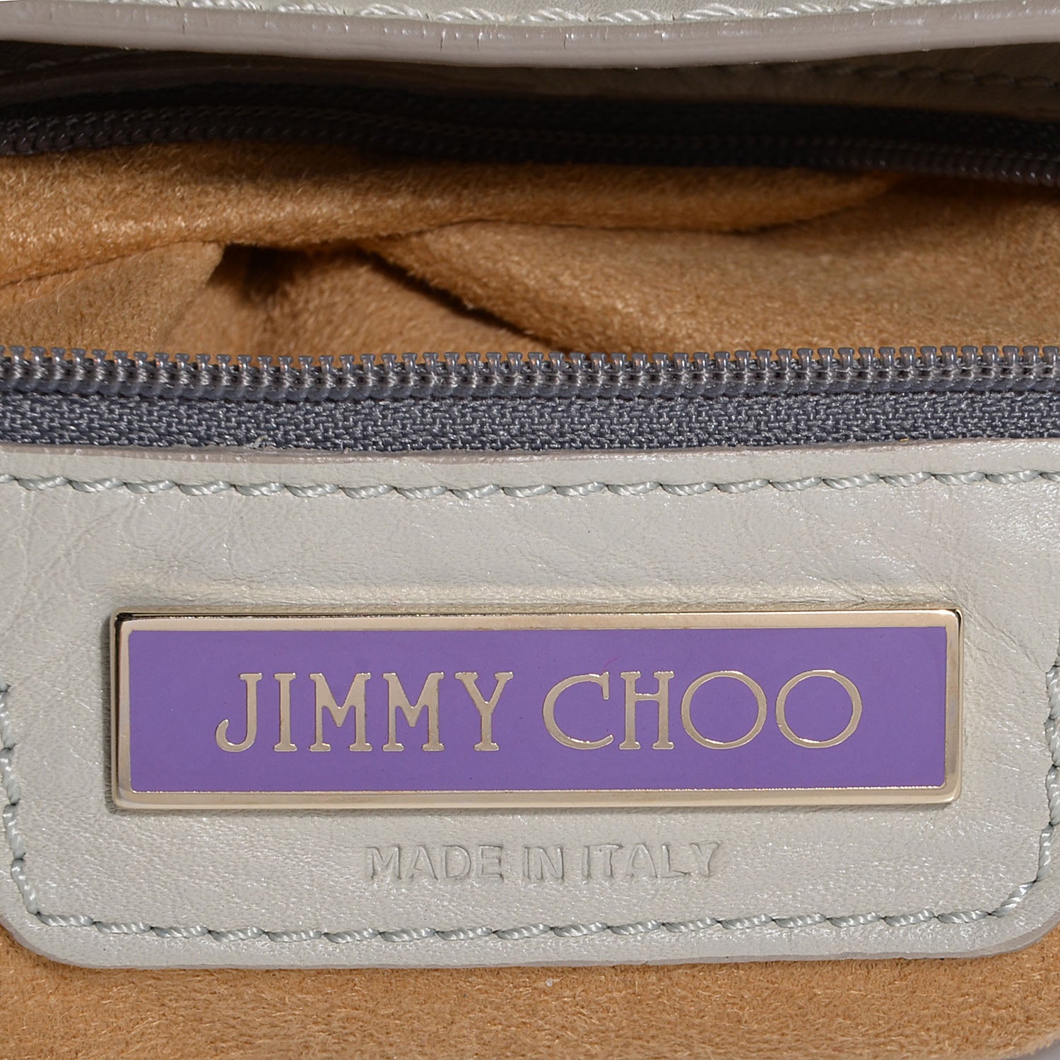 Jimmy Choo Leather Suede Mahala Tote White 6 of 6