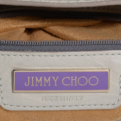 Jimmy Choo Leather Suede Mahala Tote White 6 of 6