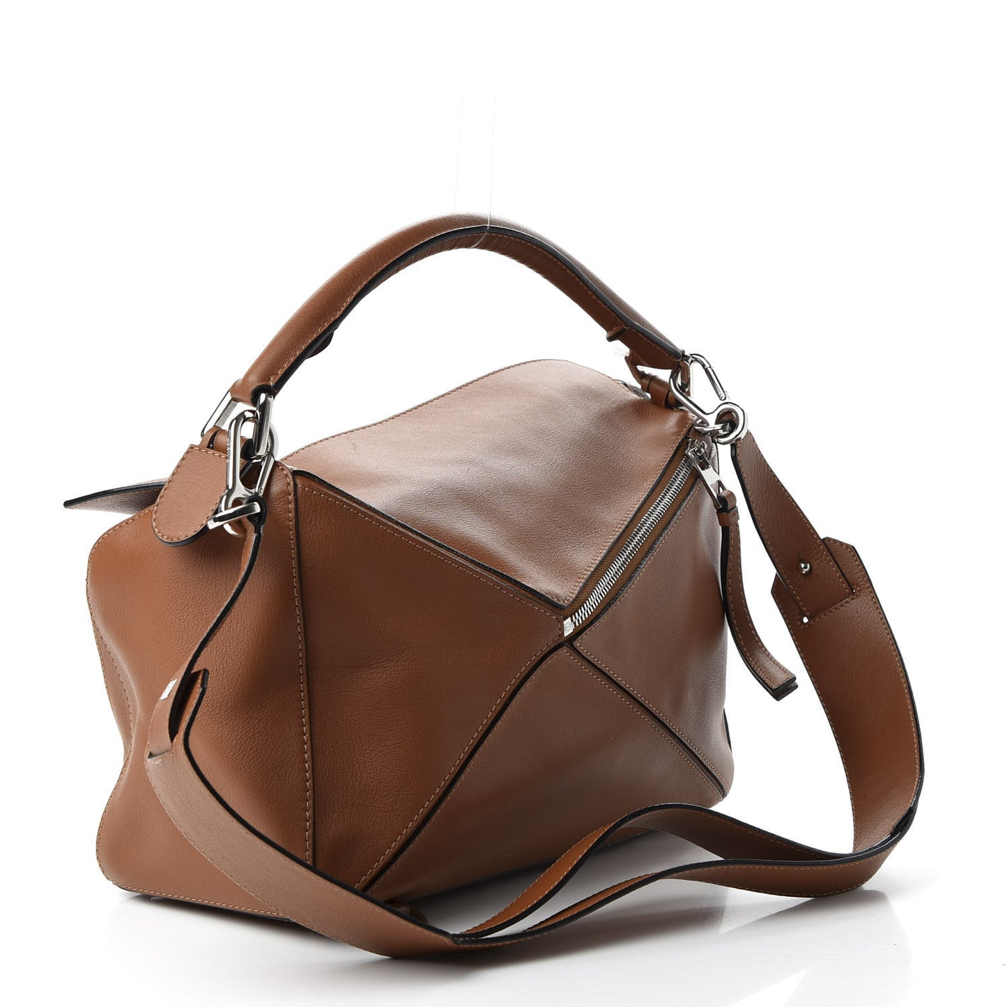 Calfskin Medium Puzzle Bag Tan