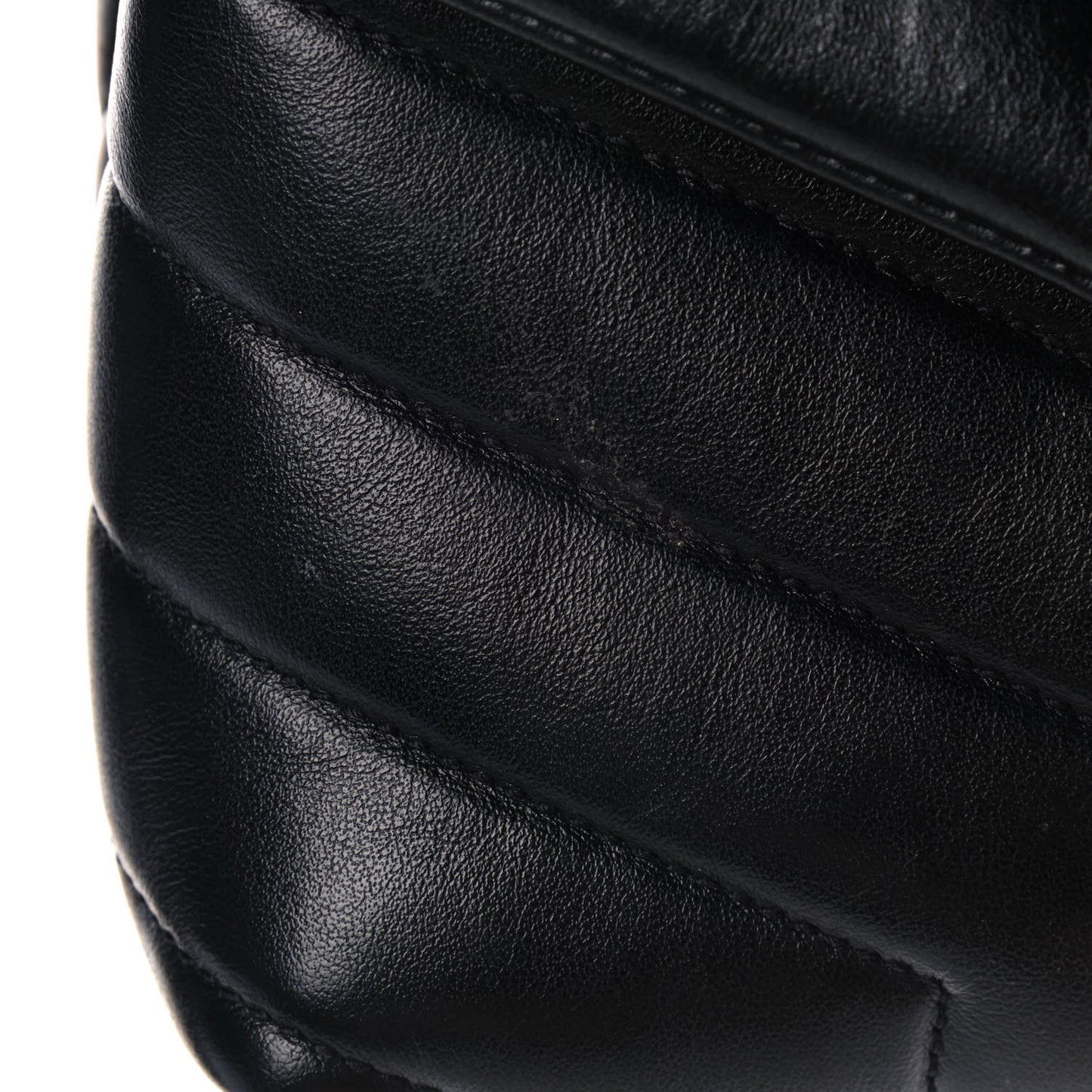 Calfskin Y Quilted Monogram Toy Loulou Crossbody Bag Black