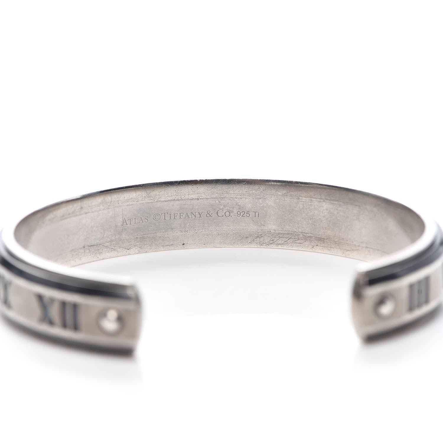 Tiffany Sterling Silver Titanium Atlas Midnight Cuff Bracelet 4 of 4