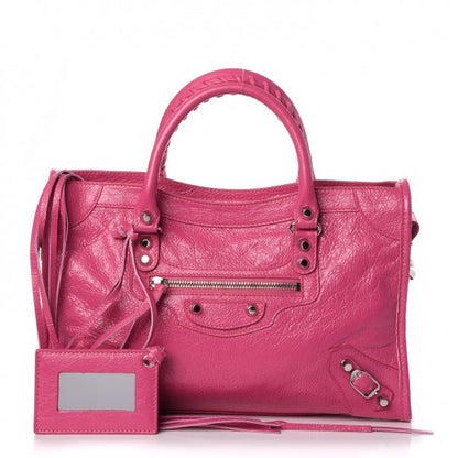 Balenciaga Agneau Classic Silver Hardware S City Rose Flamingo 1 of 8