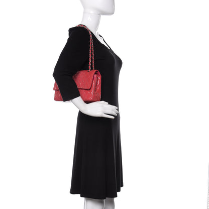 Chanel Patent Quilted Medium Double Flap Fuchsia 2 of 13