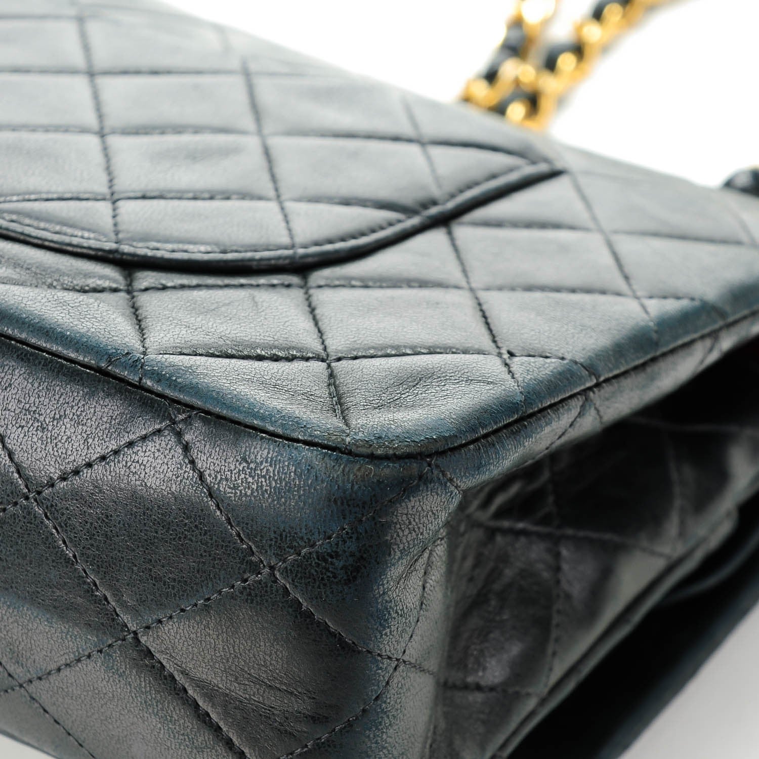 Chanel Lambskin Quilted Medium Double Flap Black 13 of 13