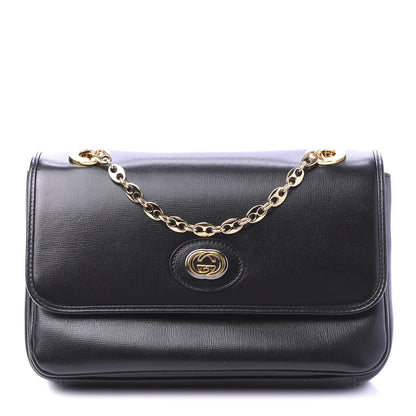 Gucci Azalea Calfskin Small Marina Chain Shoulder Bag Black 1 of 10