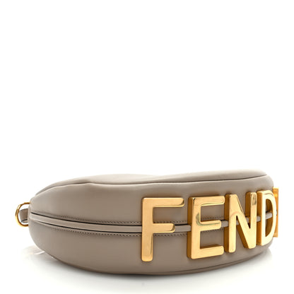 Fendi Vitello Grace Matte Small Fendigraphy Hobo Bag Tortora 4 of 9
