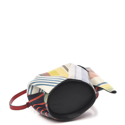 Loewe Calfskin Mini Stripe Elephant Crossbody Bag Multicolor 4 of 10