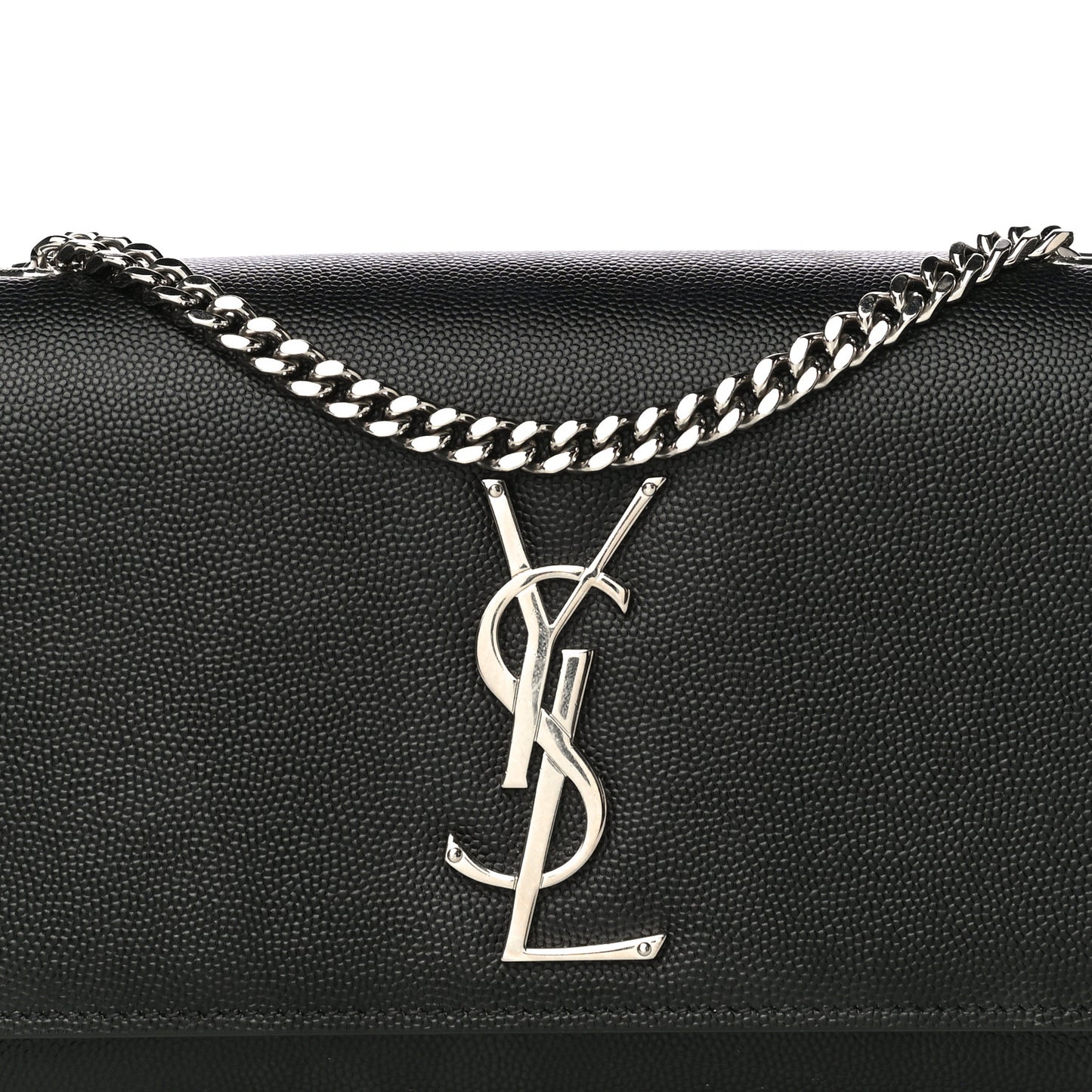 Grain De Poudre Small Monogram Kate Satchel Black