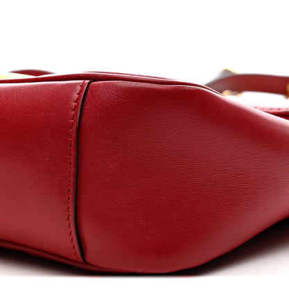 Gucci Calfskin Matelasse Small GG Marmont Shoulder Bag Hibiscus Red 18 of 35