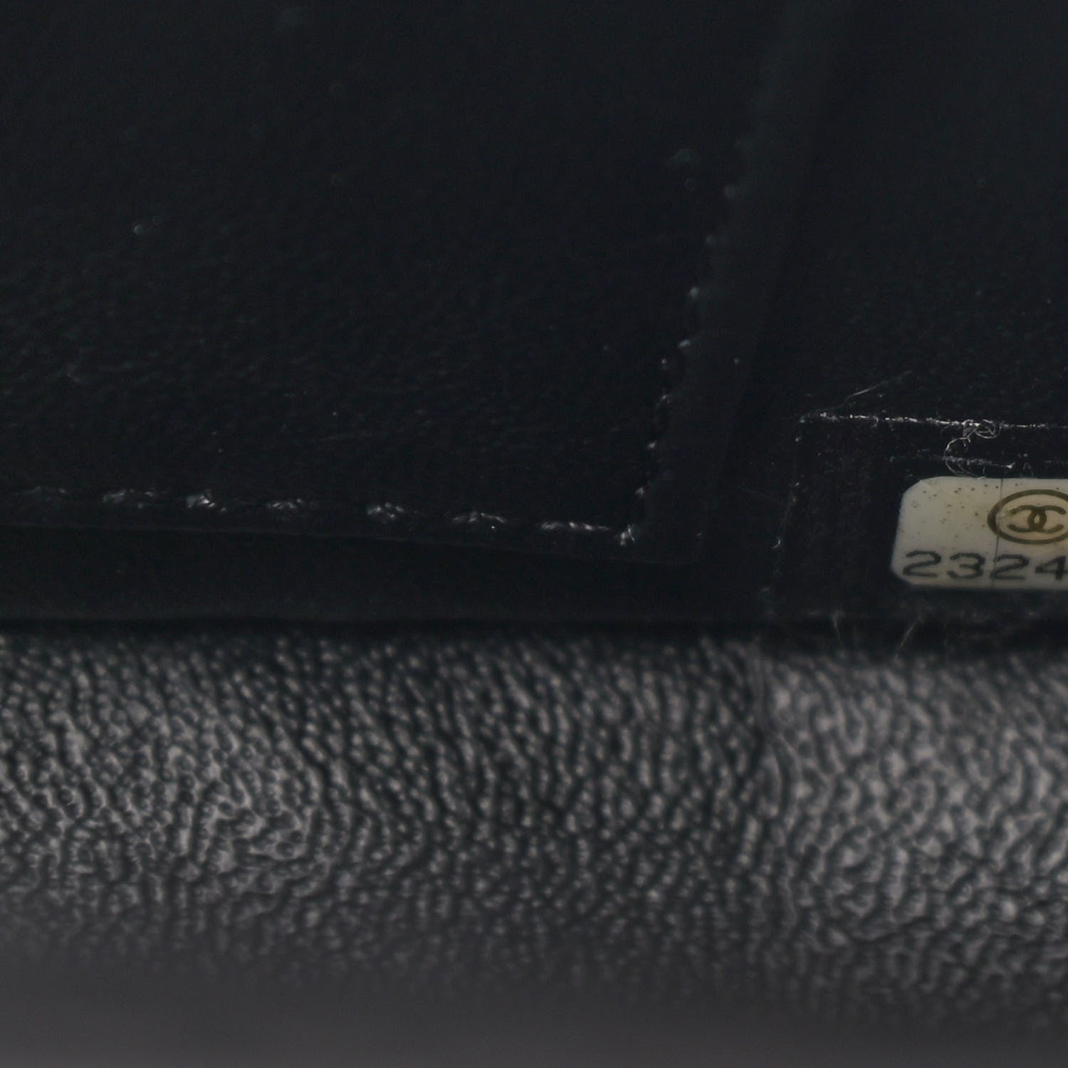 Chanel Lambskin Cross Stitch Small Coco Handle Flap Dark Black 7 of 12