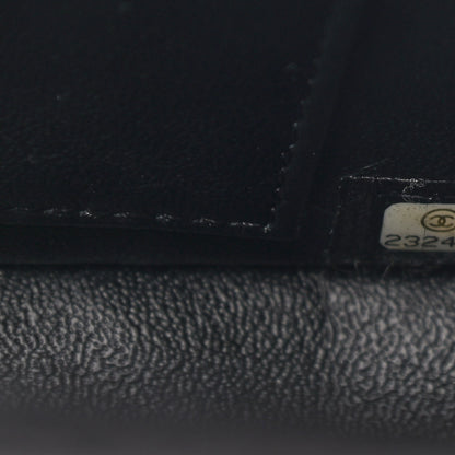 Chanel Lambskin Cross Stitch Small Coco Handle Flap Dark Black 7 of 12