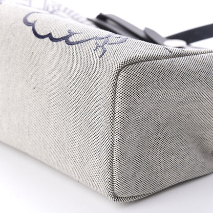 Hermes Vache Hunter Toile Pegase Pop Herbag Zip Retourne 31 PM Bleu Indigo 8 of 11
