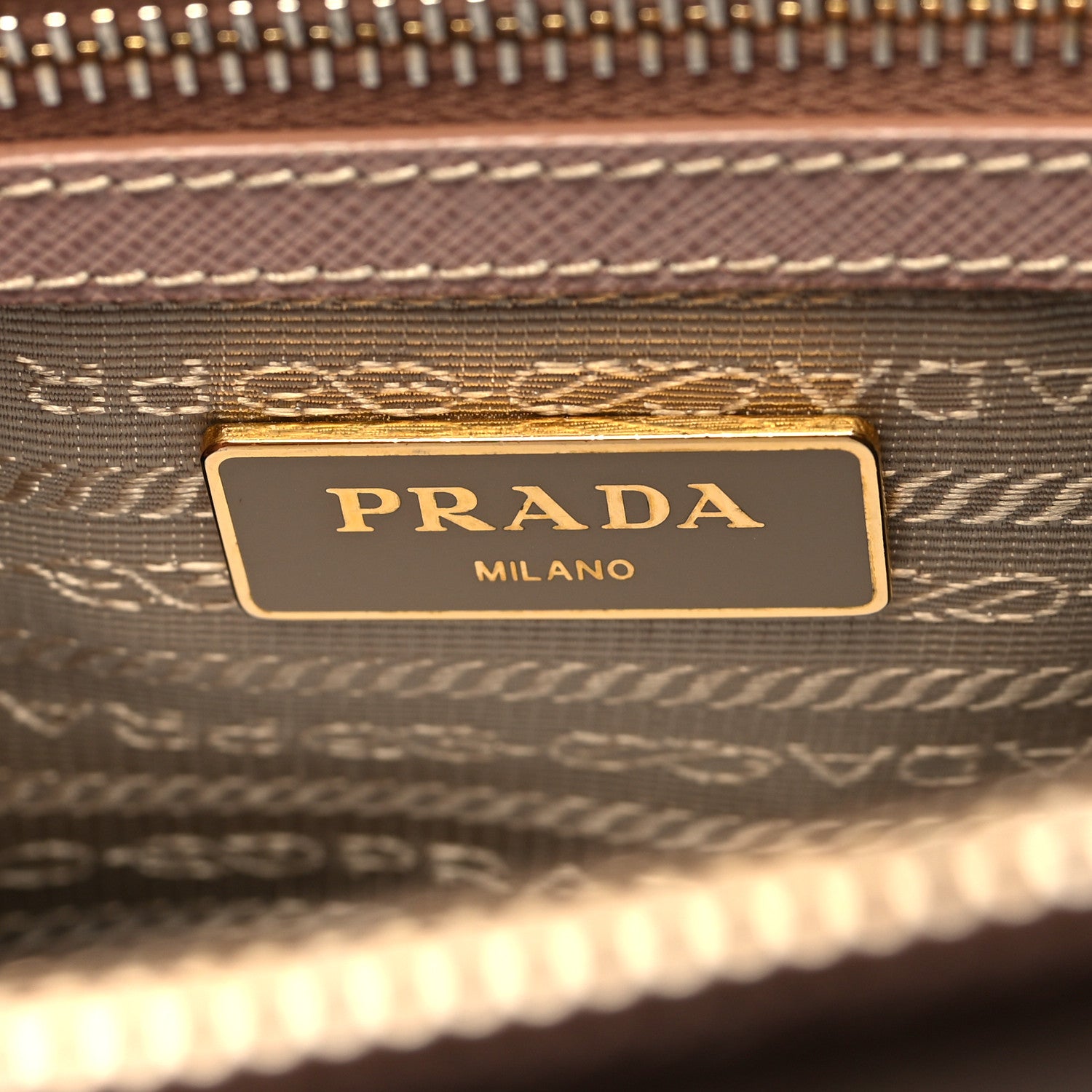 Prada Saffiano Small Galleria Double Zip Tote Cammeo 6 of 9