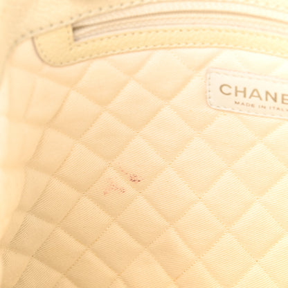 Chanel Goatskin Perforated Large CC Tote White 11 of 16
