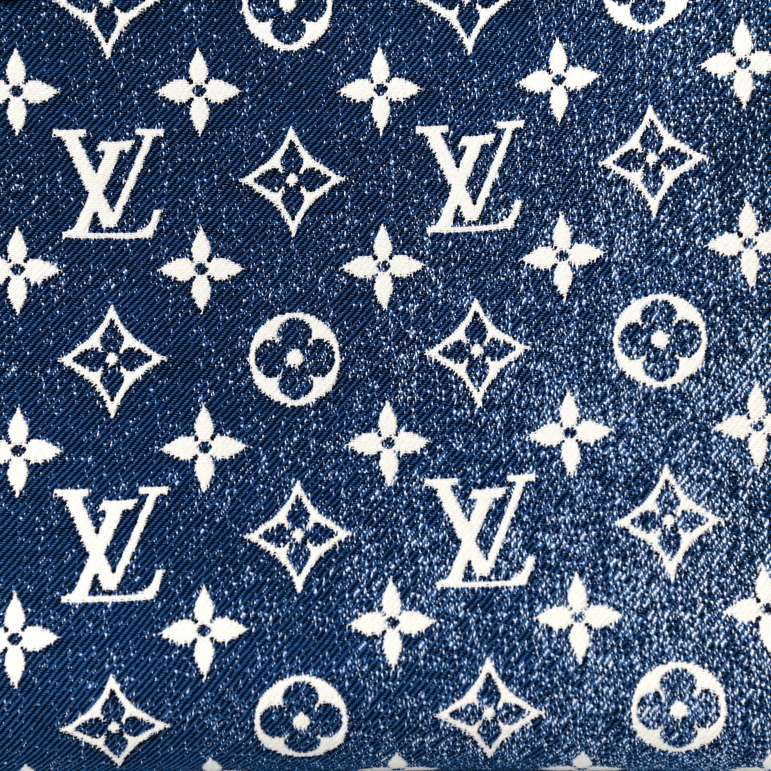Louis Vuitton Monogram Jacquard Denim Onthego MM Bleu 6 of 11