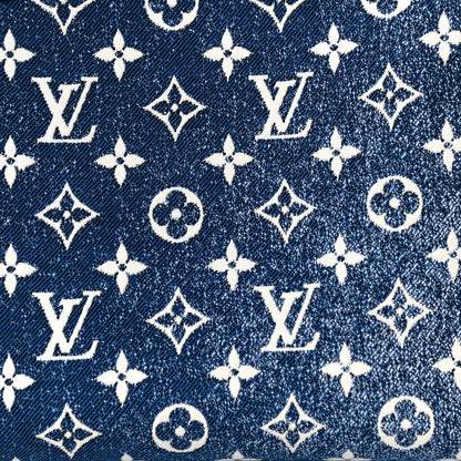 Louis Vuitton Monogram Jacquard Denim Onthego MM Bleu 6 of 11