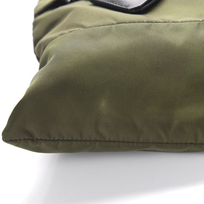 Prada Tessuto Nylon Flat Messenger Bag Militare 10 of 10