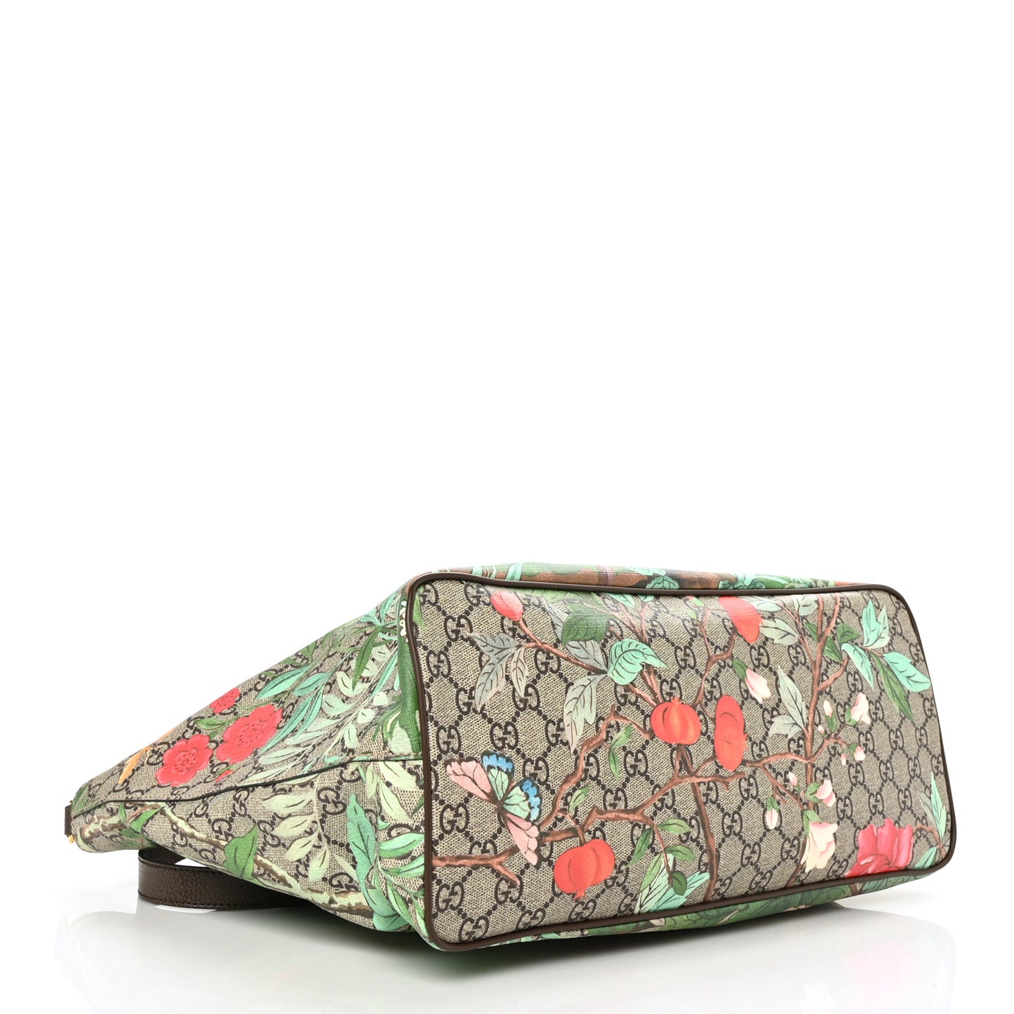 Soft GG Supreme Monogram Tian Medium Crossbody Tote Beige Multicolor New Acero