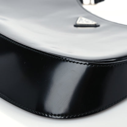 Prada Spazzolato Cleo Shoulder Bag Black 8 of 8