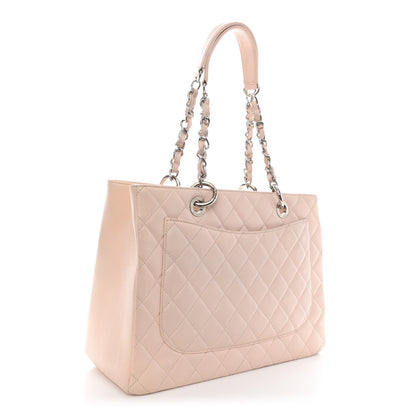Chanel Caviar Quilted Grand Shopping Tote GST Light Pink 3 of 11