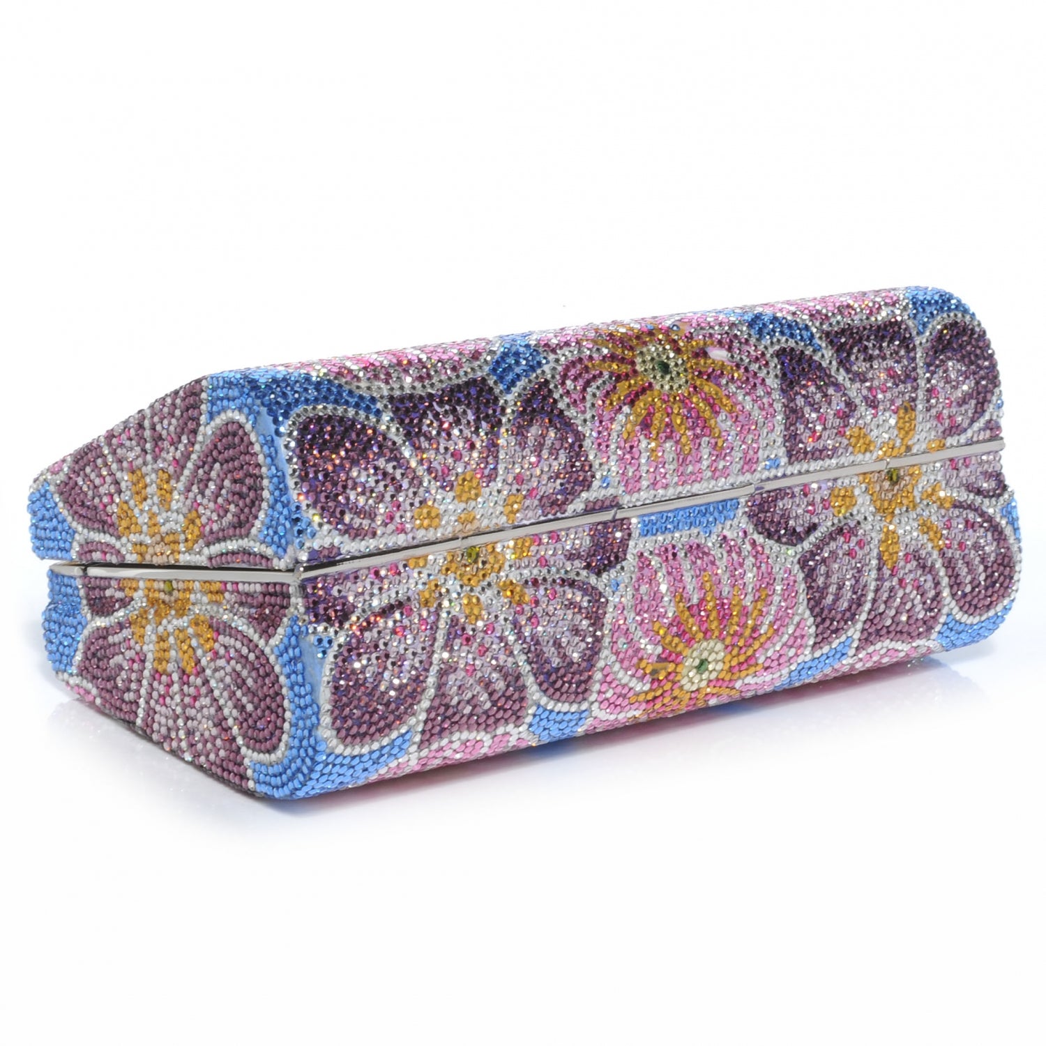 Judith Leiber Crystal Floral Evening Clutch Bag 4 of 7