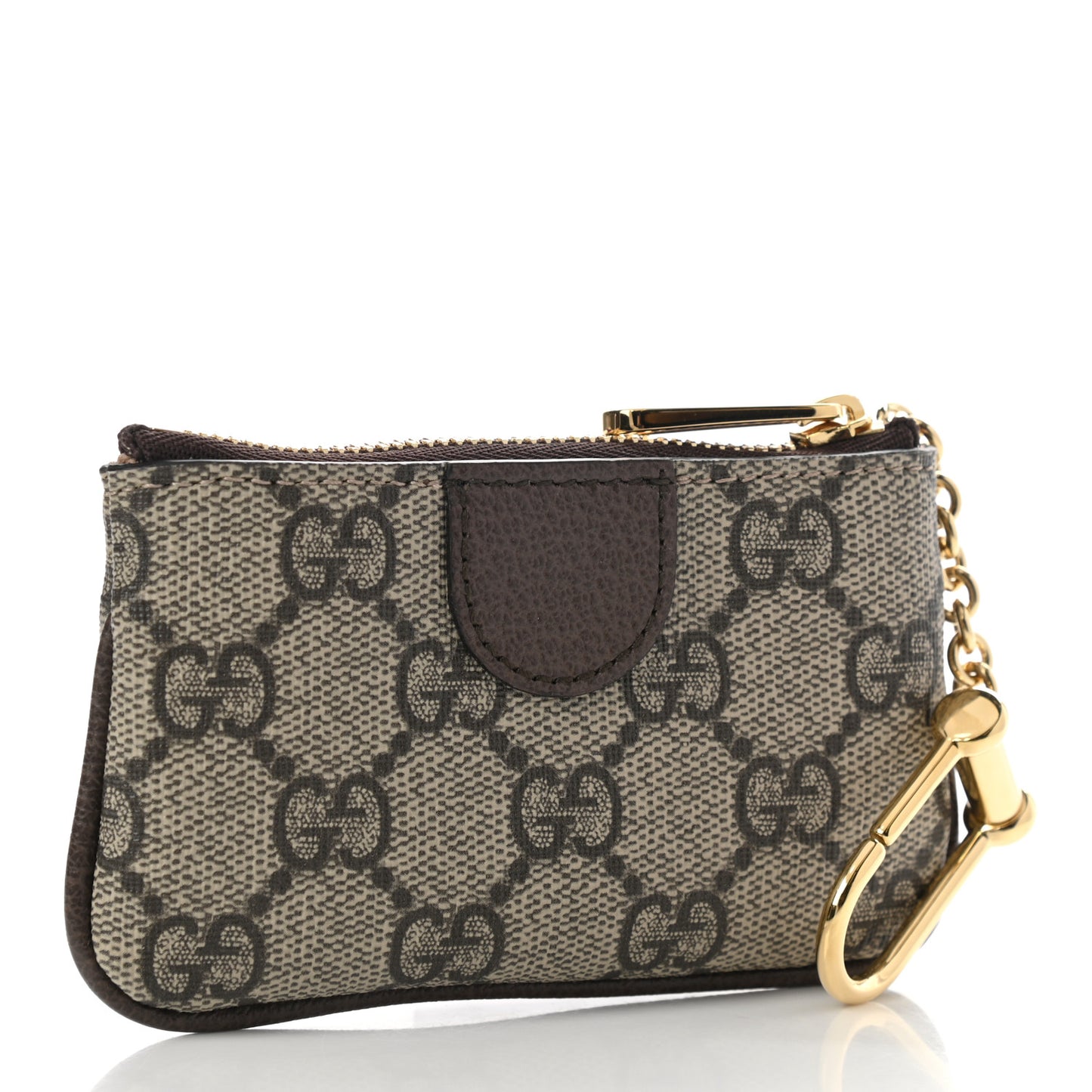 GG Supreme Monogram Web Ophidia Key Case Beige New Acero