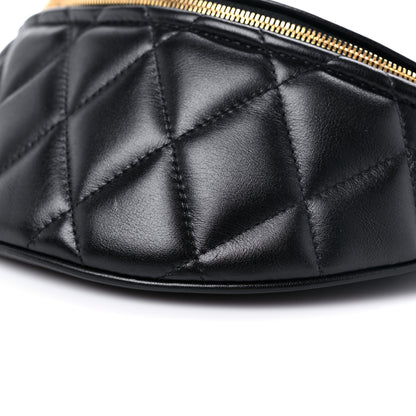 Balenciaga Calfskin Quilted XXS Souveniers Charms Belt Bag Black 7 of 8