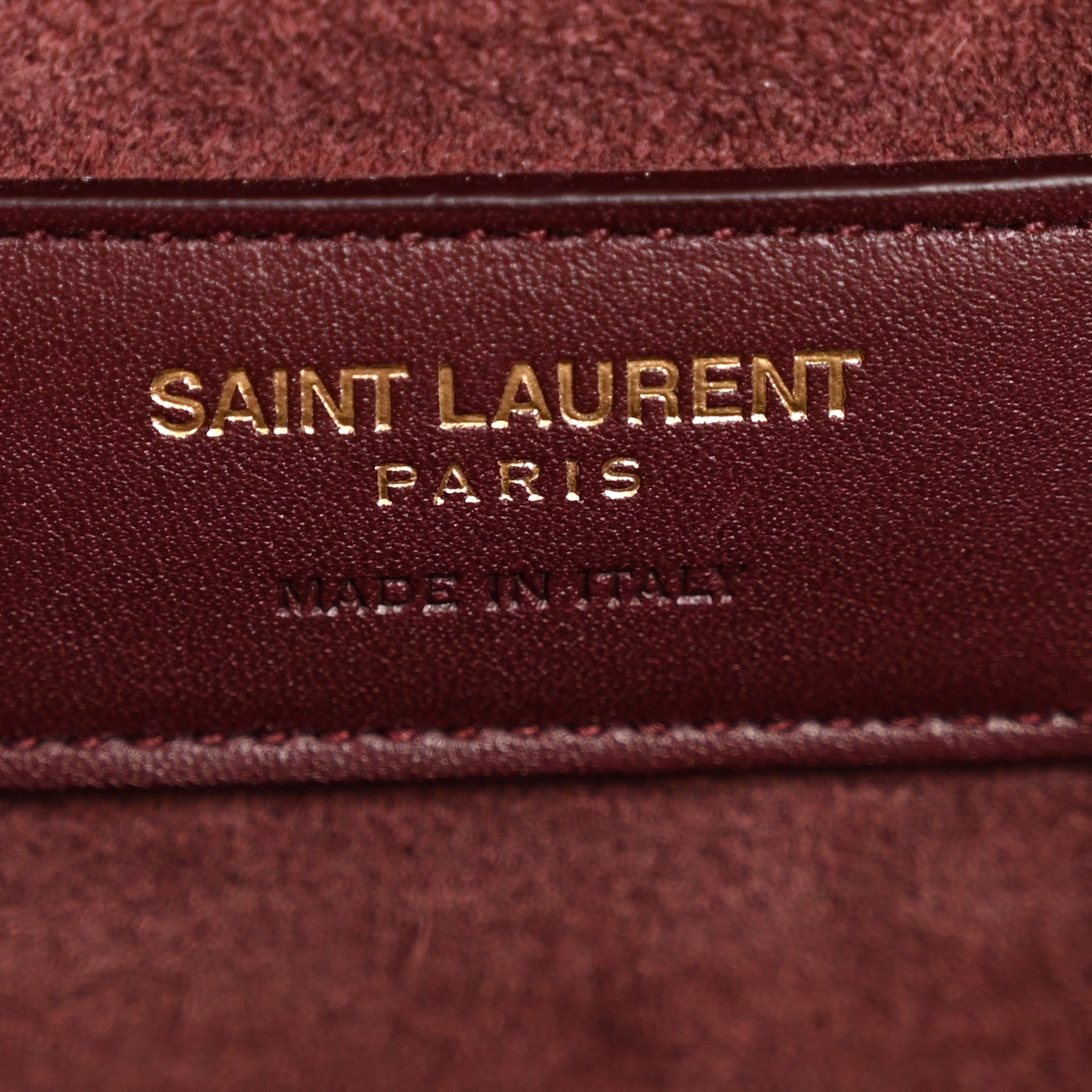 Saint Laurent Calfskin Medium Rive Gauche Cabas Amaranto 6 of 12