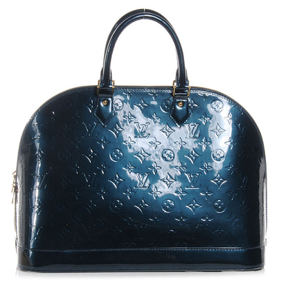 Louis Vuitton Vernis Alma GM Blue Nuit 1 of 7