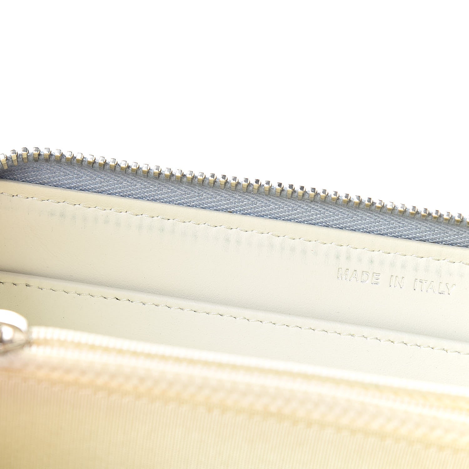 Chanel Canvas Deauville Zip Around Wallet Grey 9 of 16