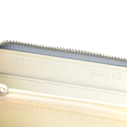 Chanel Canvas Deauville Zip Around Wallet Grey 9 of 16