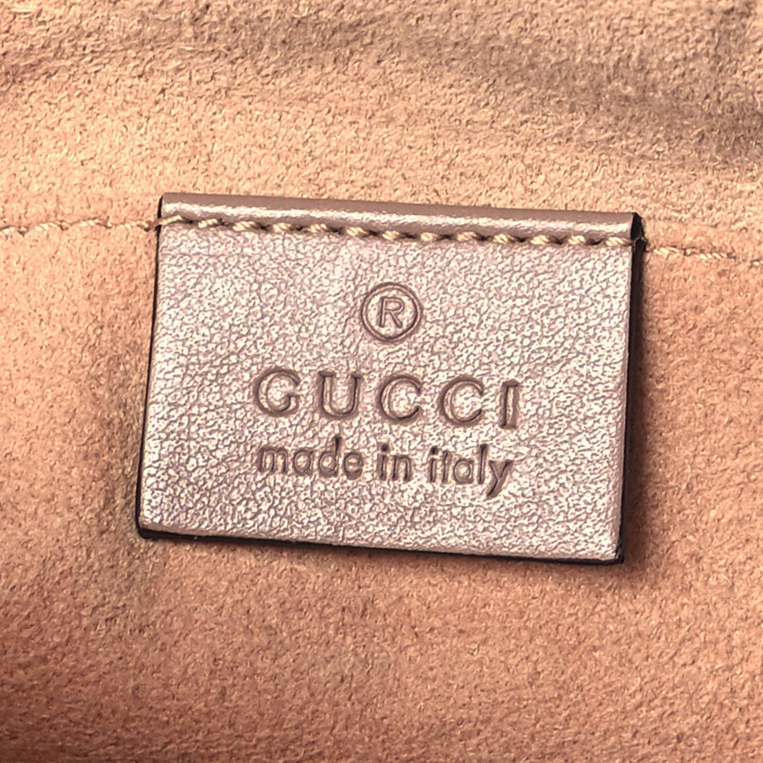 Gucci Calfskin Matelasse Small GG Marmont Chain Shoulder Bag Porcelain Rose 6 of 9