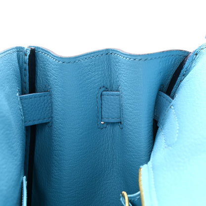 Hermes Togo Birkin 30 Blue Du Nord 12 of 31