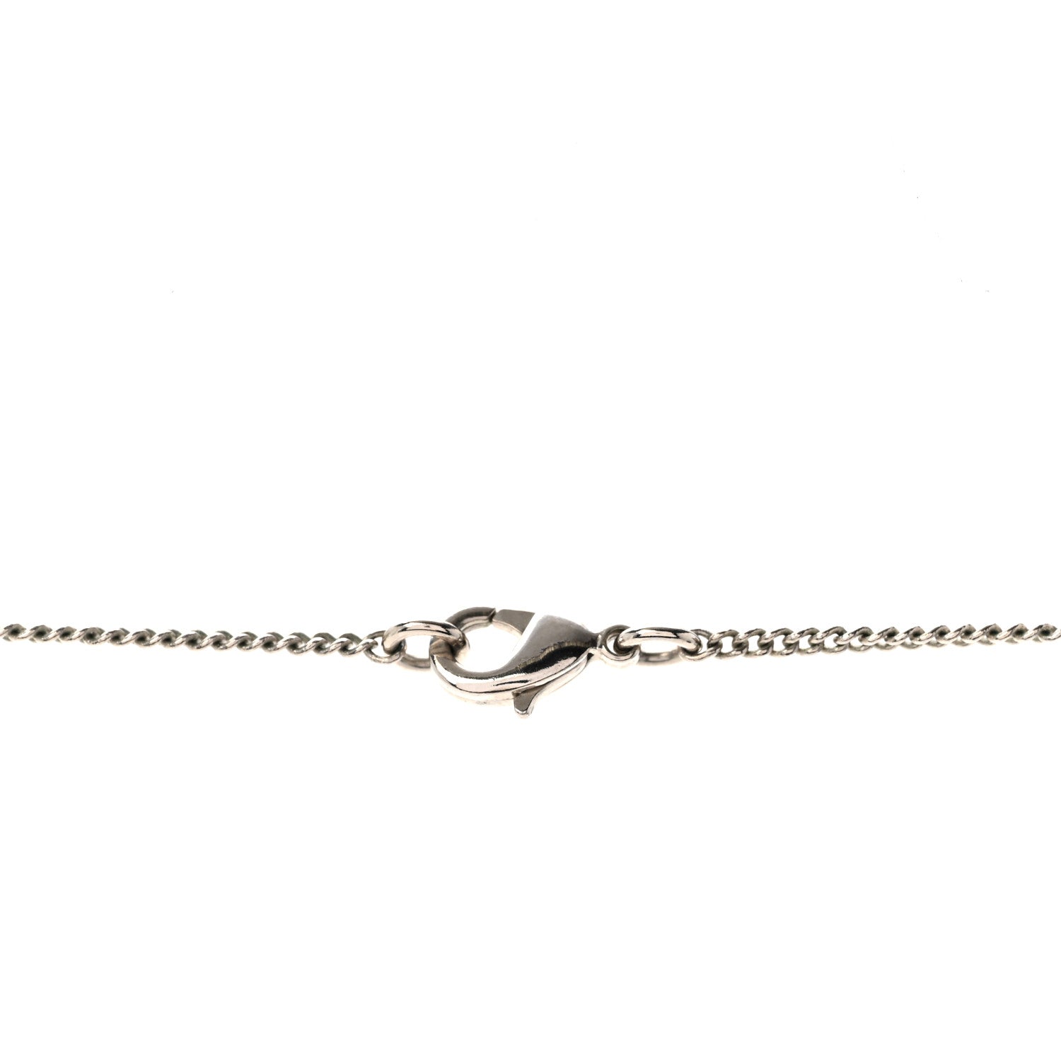 Chanel Baguette Crystal Large CC Necklace Silver Black 6 of 6