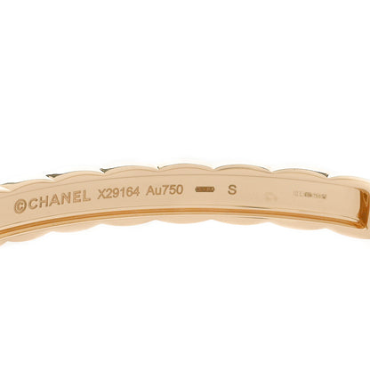 Chanel 18K Yellow Gold Coco Crush Bangle Bracelet S 4 of 5