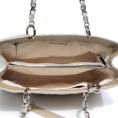 Chanel Caviar Quilted Grand Shopping Tote GST Pearl 6 of 7