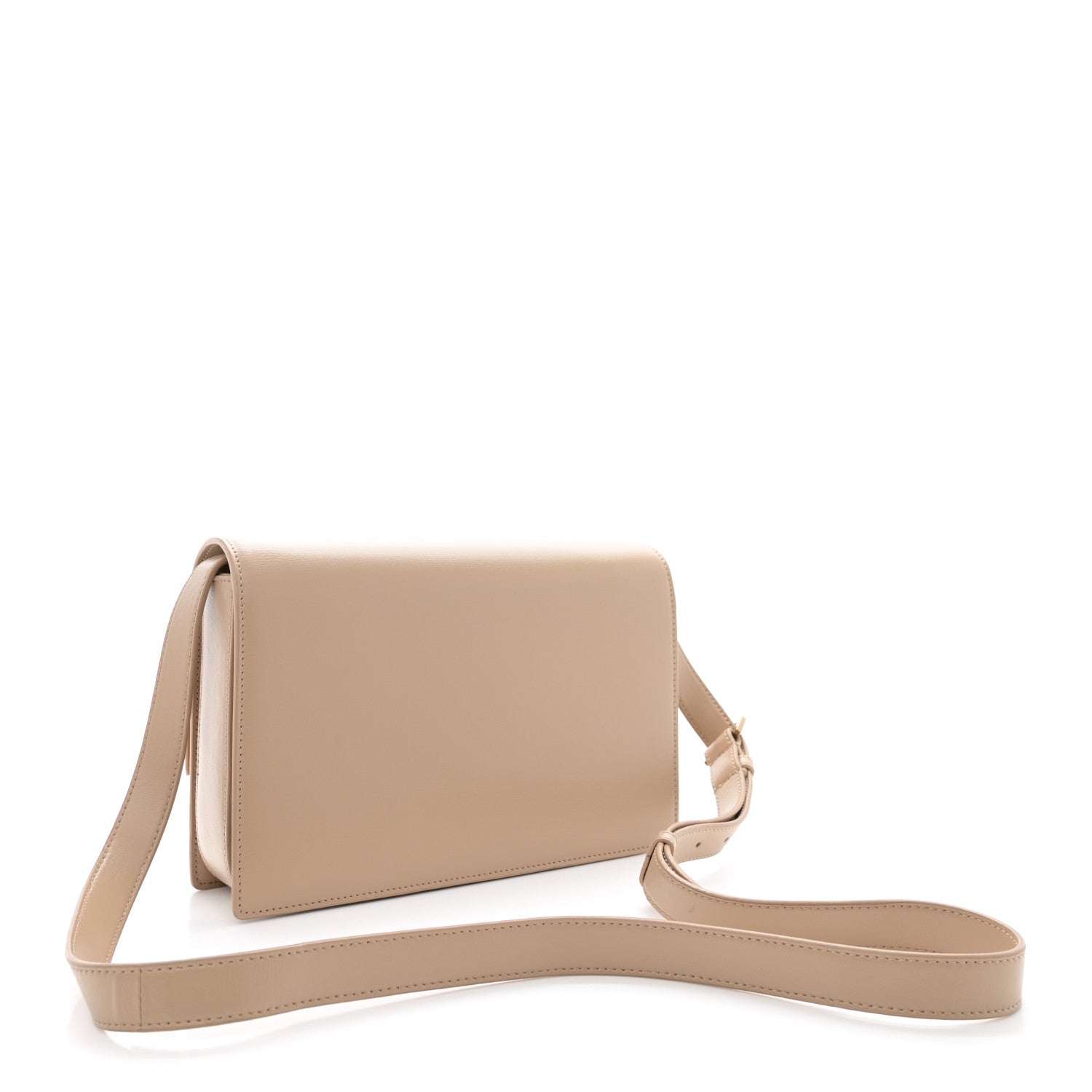 Saint Laurent Smooth Calfskin Suede Medium Bellechasse Bag Beige 3 of 12