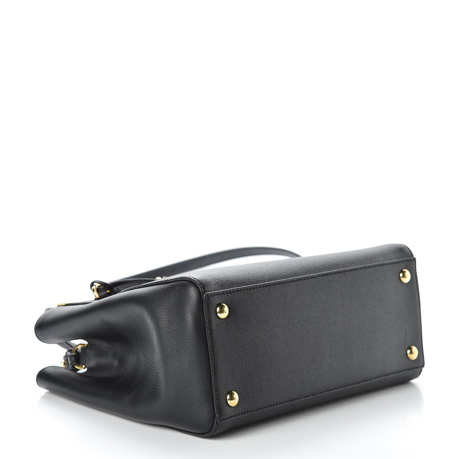 Fendi Vitello Elite Petite 2Jours Tote Black 4 of 10