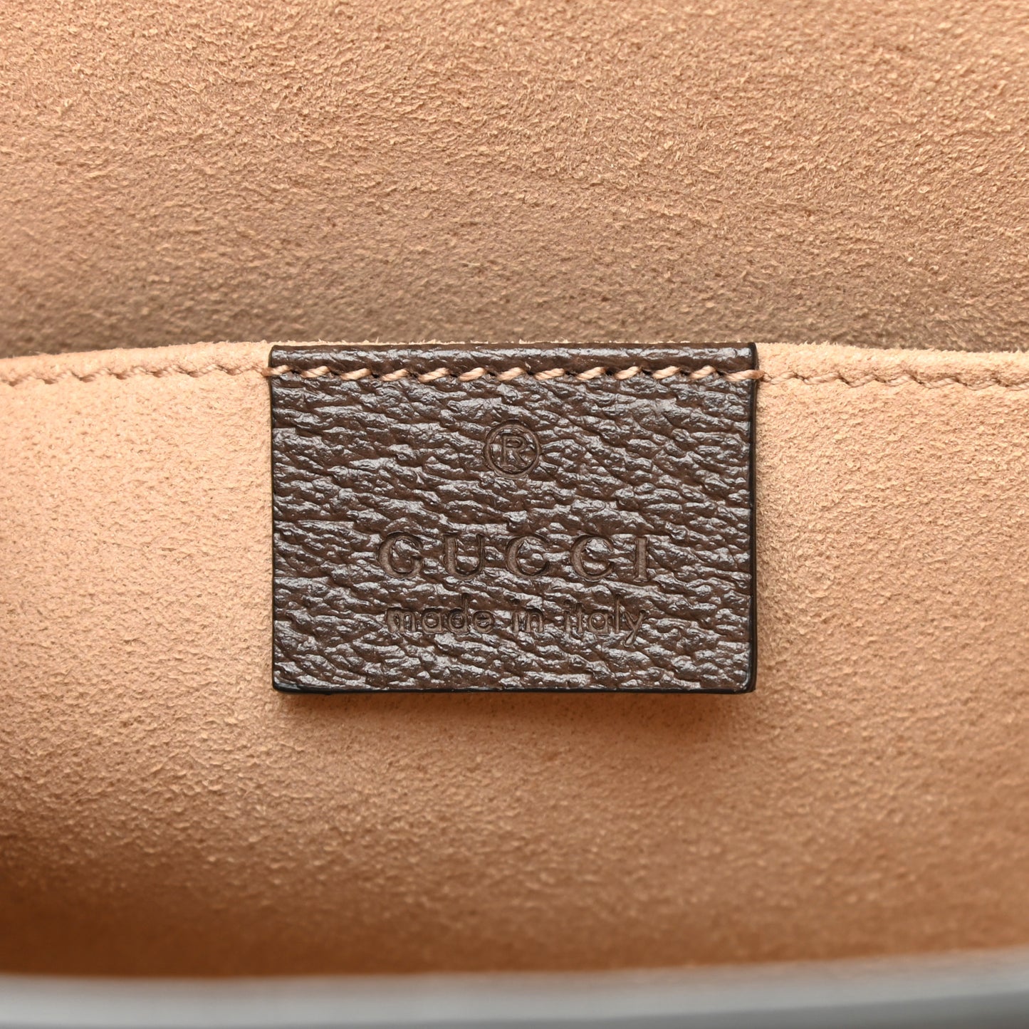 GG Supreme Monogram Web Ophidia Pouch Brown
