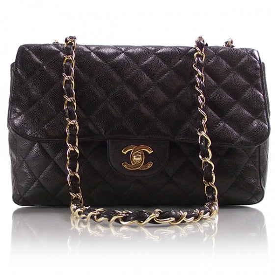 Chanel Caviar Jumbo Double Flap Black 1 of 13