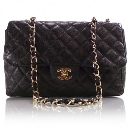 Chanel Caviar Jumbo Double Flap Black 1 of 13