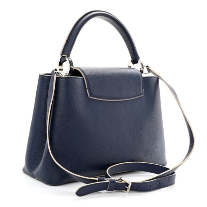 Louis Vuitton Taurillon Capucines PM Blue White 3 of 11