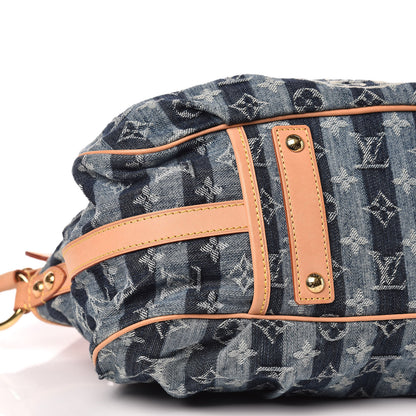Louis Vuitton Denim Raye Porte Epaule MM 11 of 13