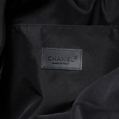 Chanel Nylon Travel Convertible Backpack White Black 6 of 6