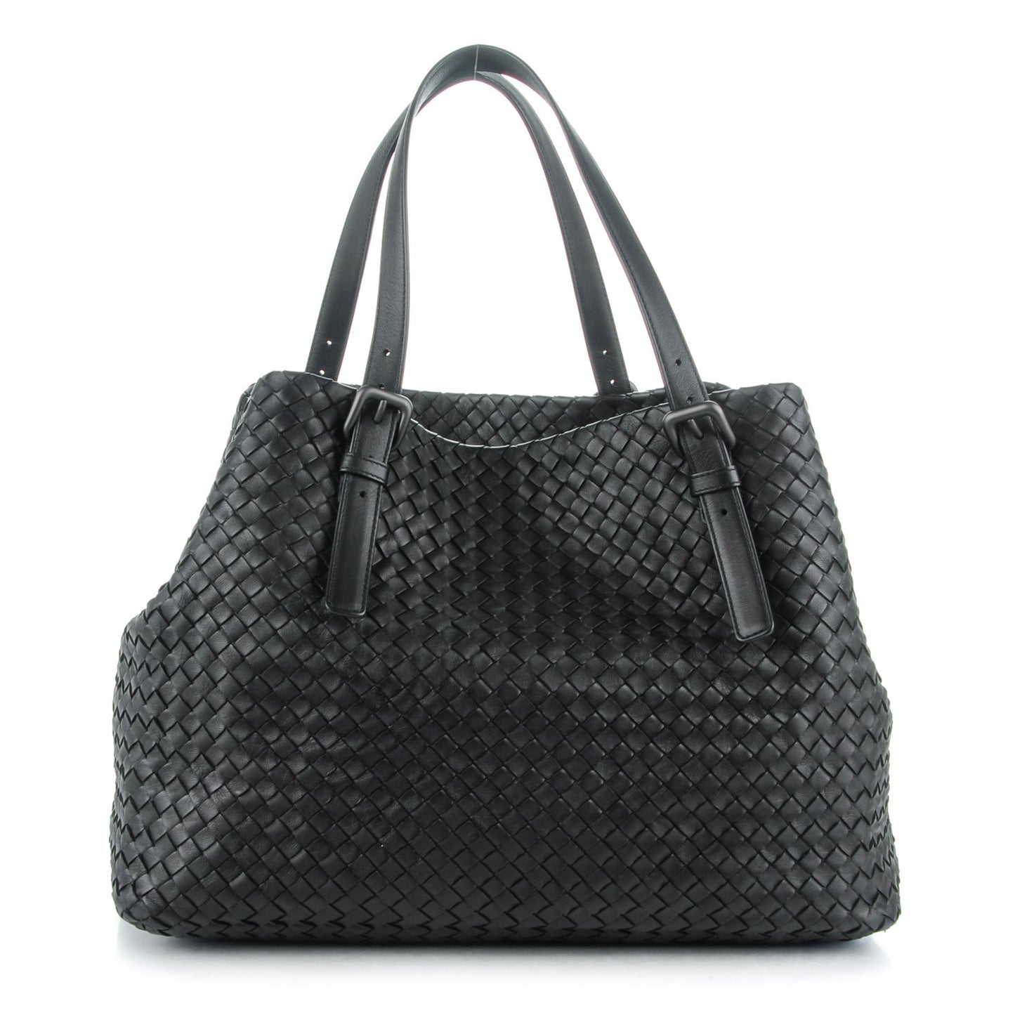 Nappa Intrecciato Large Seamless Tote Nero Black