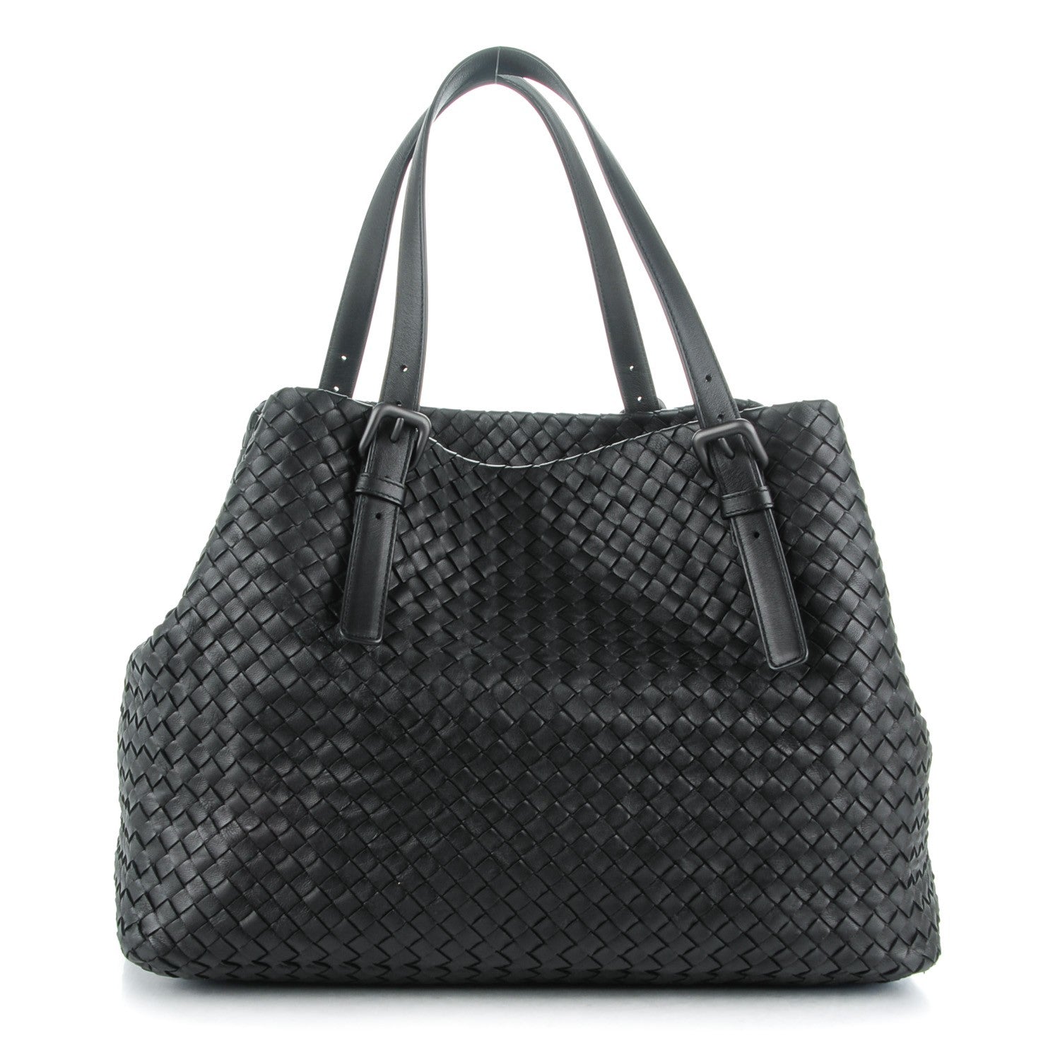 Bottega Veneta Nappa Intrecciato Large Seamless Tote Nero Black 1 of 10